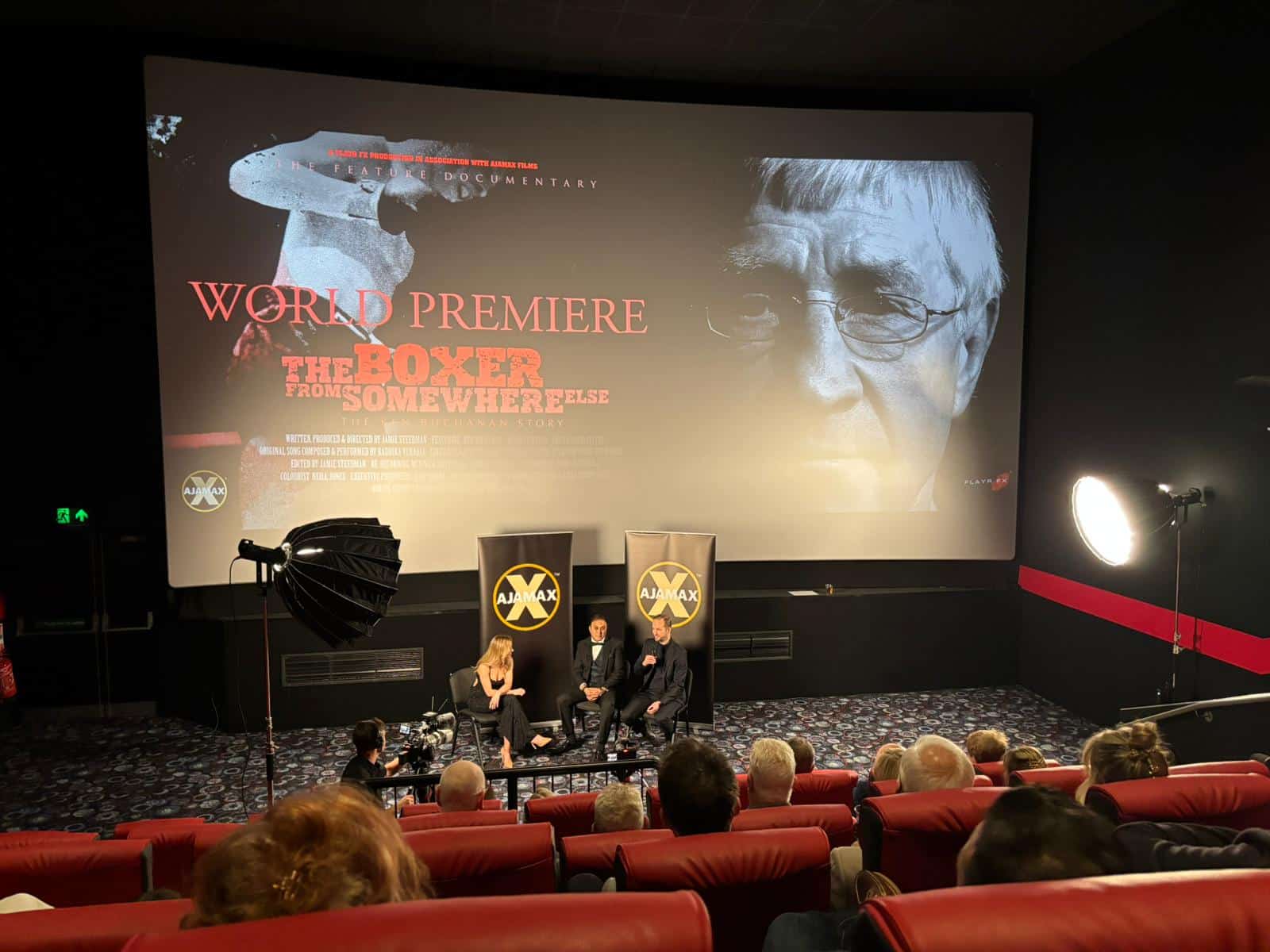 The audience during the Q&A after the screening