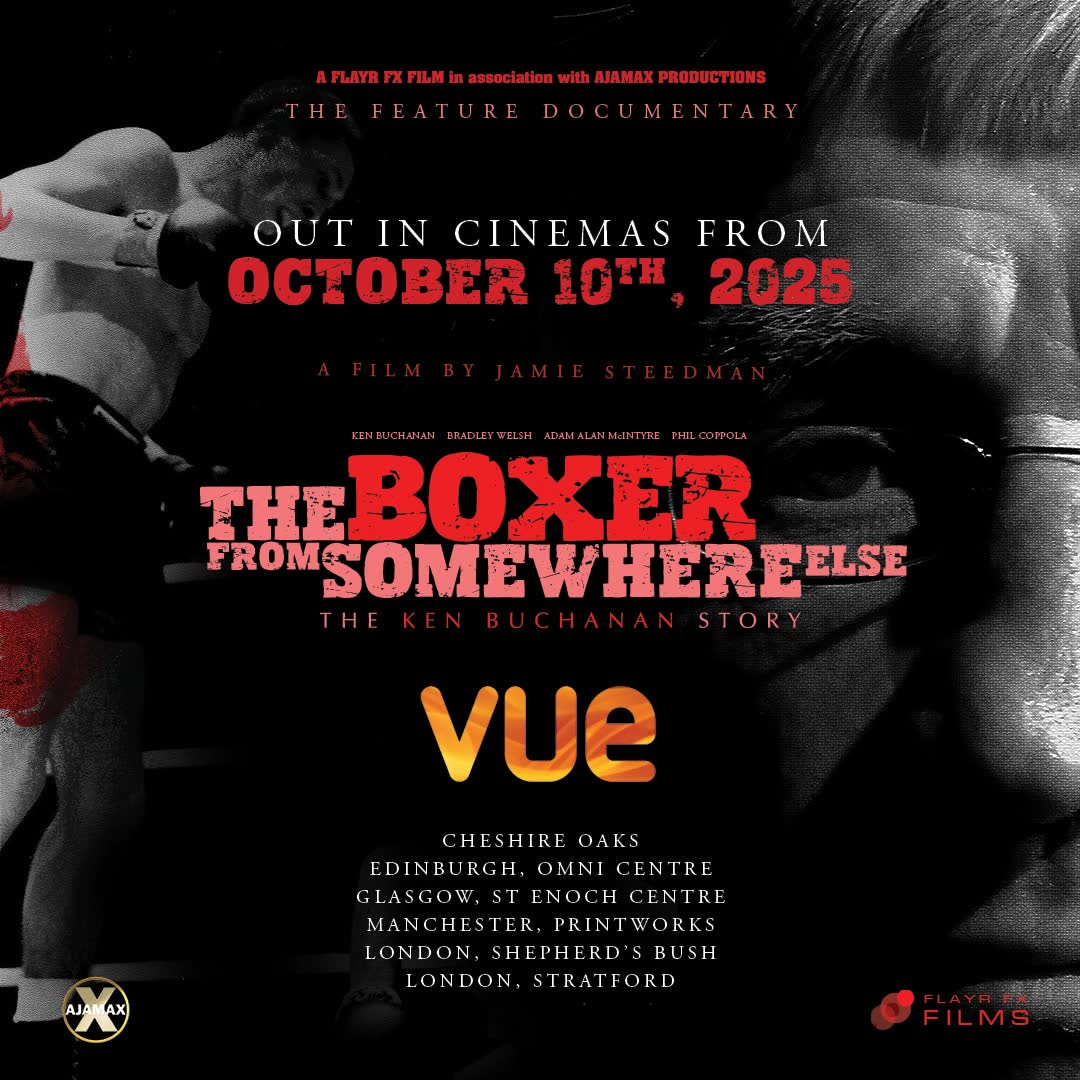 Square social post announcing the cinema release date