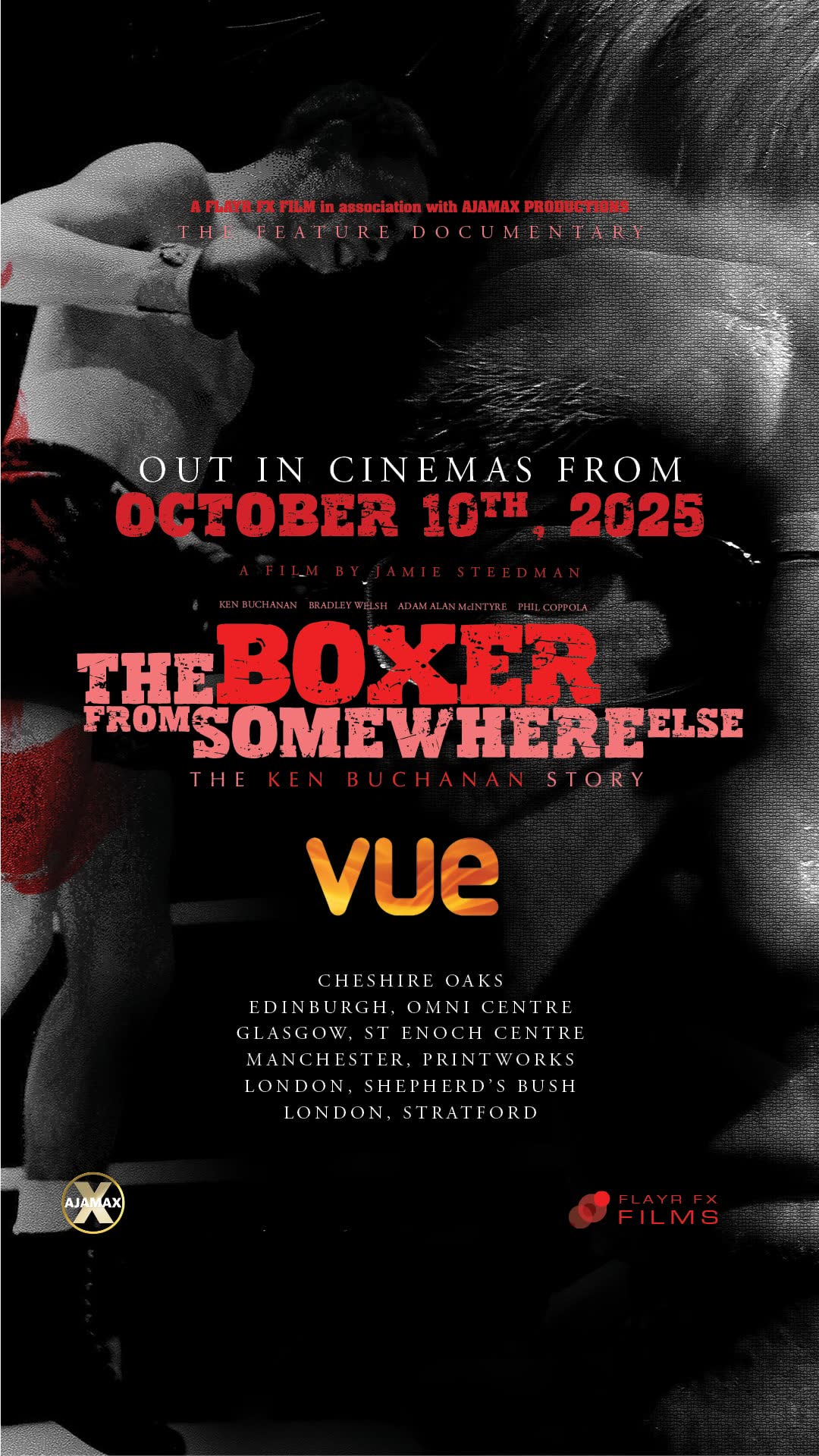 Instagram and Facebook story announcing the cinema release date
