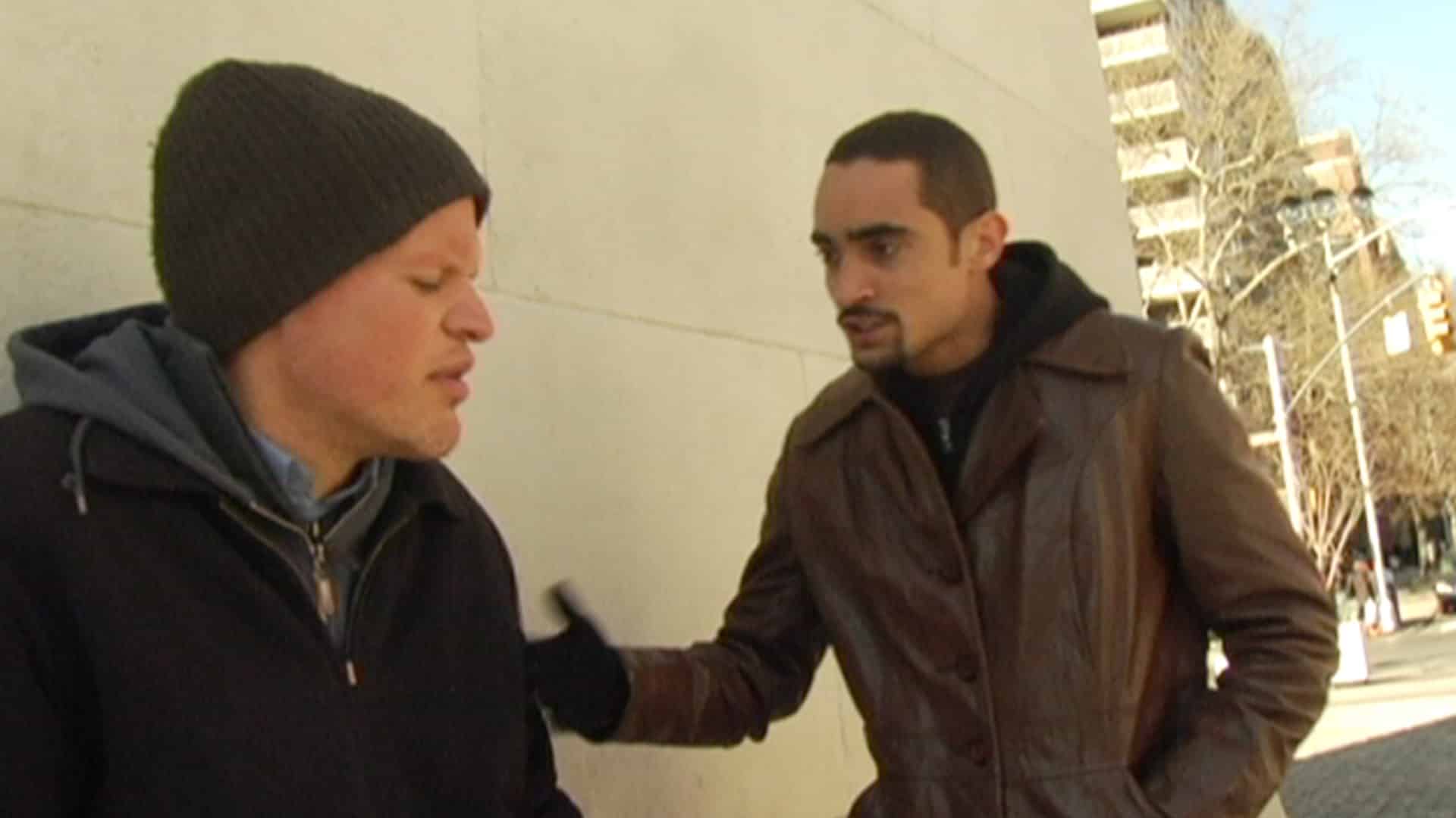 A still from Jamie’s project 6 film, Directing actors