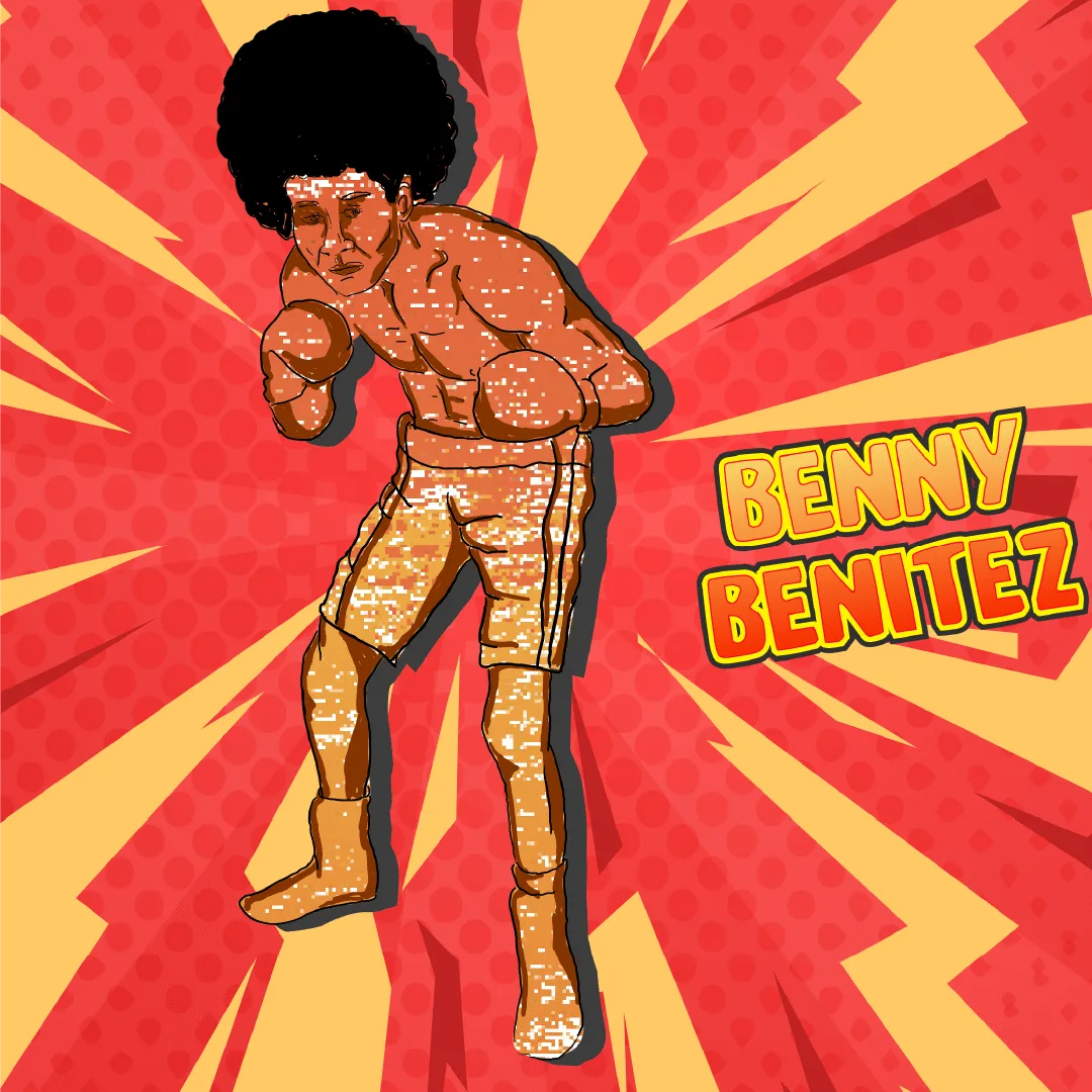 Illustration of the boxer Benny Benitez