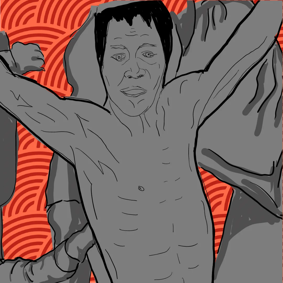 Illustration of the boxer Guts Ishimatsu
