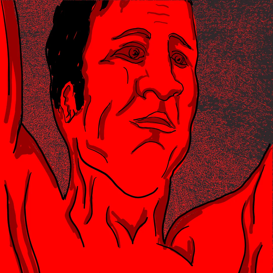 Illustration of Ken Buchanan celebrating a win