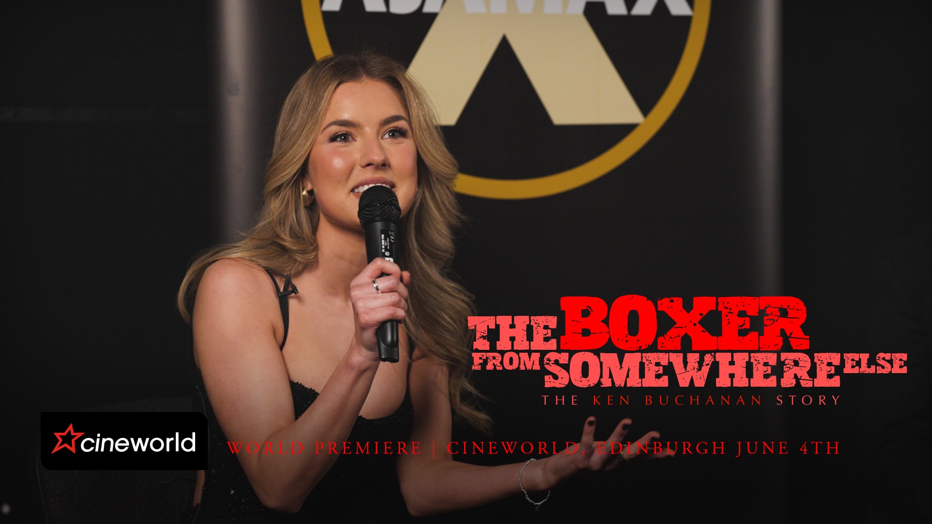Play the film of the world premiere at Cineworld Fountain Park, Edinburgh