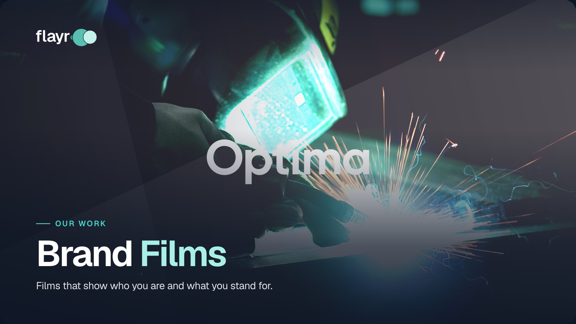 Brand films — a title card from Jamie Steedman’s portfolio