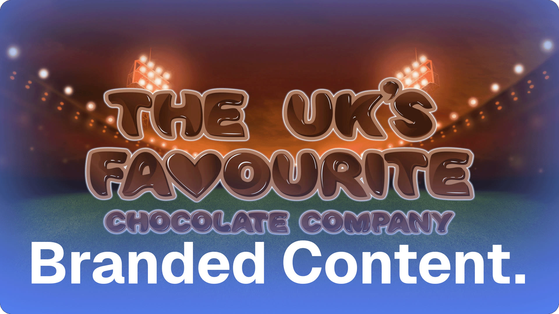 Branded content — a title card from Jamie Steedman’s portfolio