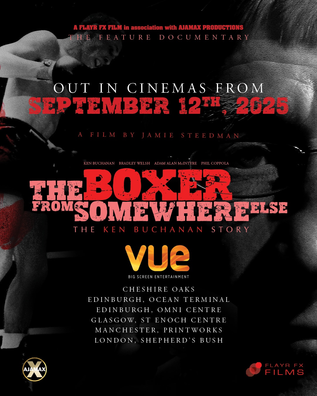 Release-date social post for The Boxer from Somewhere Else, instagram vertical (1080 × 1350)