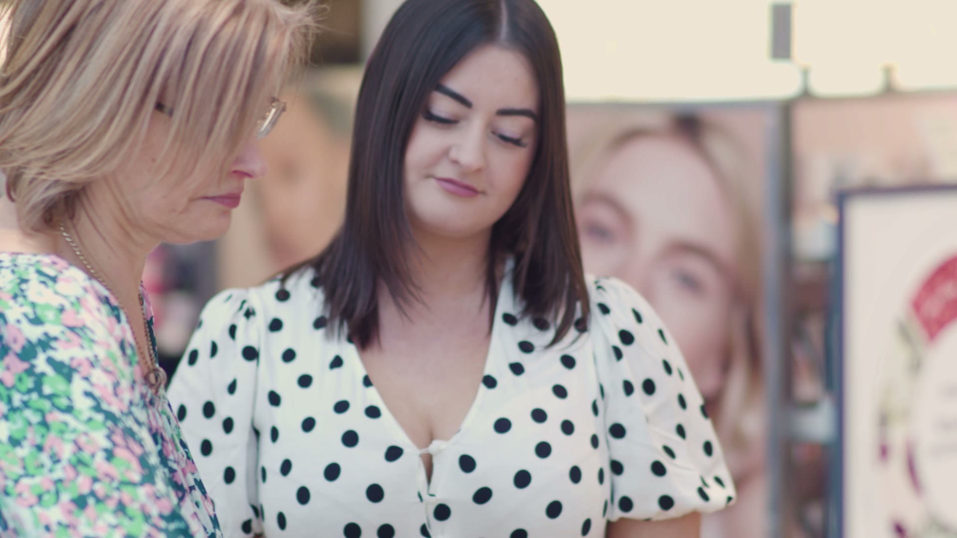 Two customers shopping in an M&S beauty hall